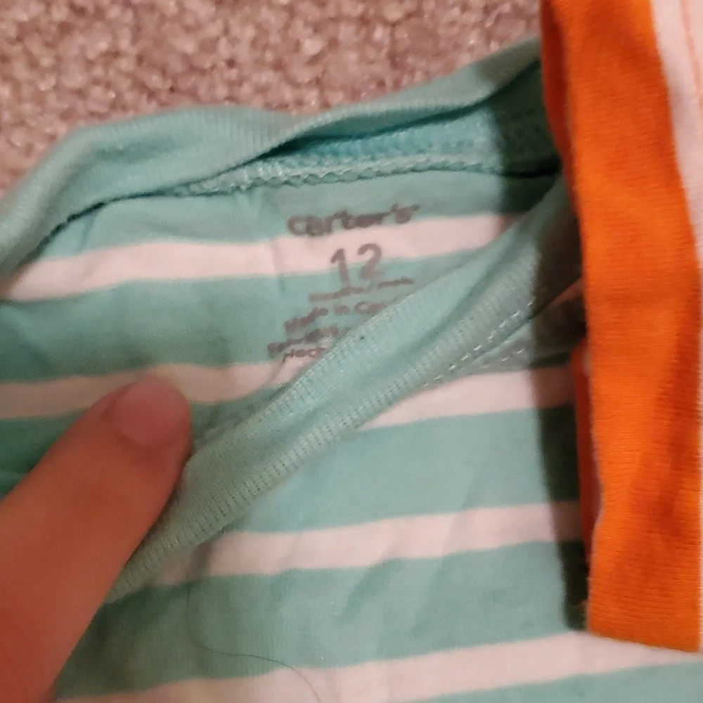 Set of 4 Carter's 12 months baby t shirts - Picture 5 of 5